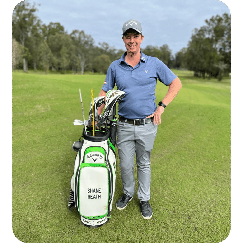 Shane Heath, PGA Pro that teaches golf lessons in Brisbane at St Lucia Golf Links